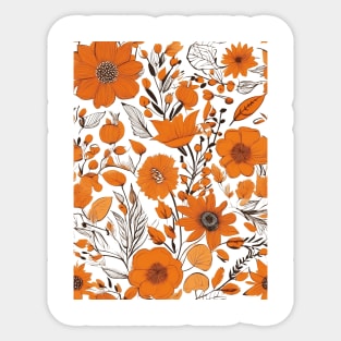 Fall Floral Sticker